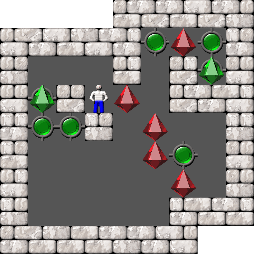 Sokoban Ionic Catalysts level 46